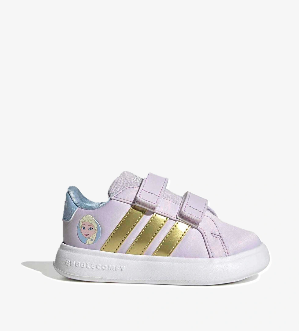 Adidas Adidas Frozen Grand Elsa Court 3.0 Çocuk Bebek Mor Pembe Spor Sneaker Ayakkabı model görseli
