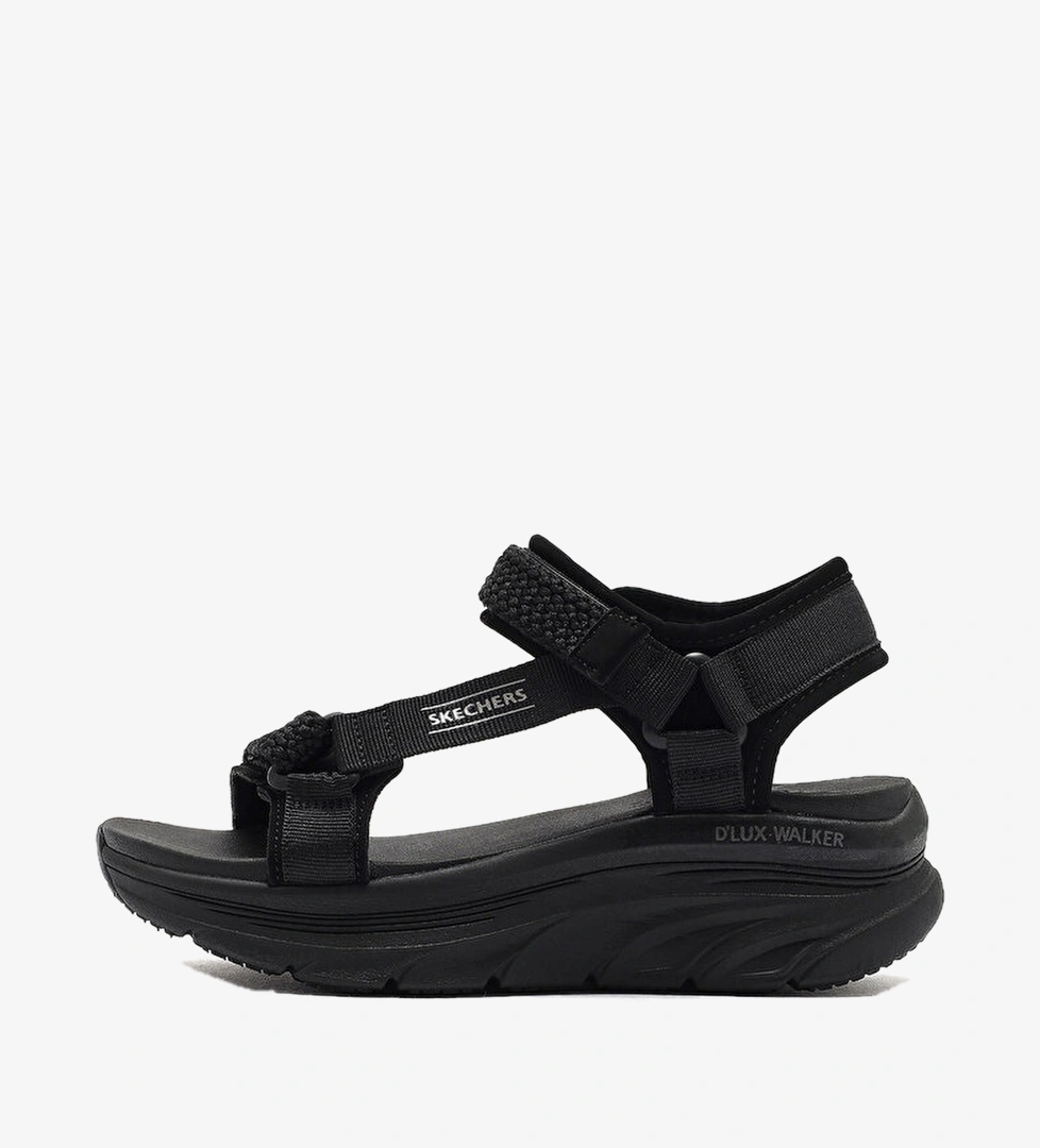 Skechers D'lux Walker-Pretty Field Kadın Siyah Sandalet