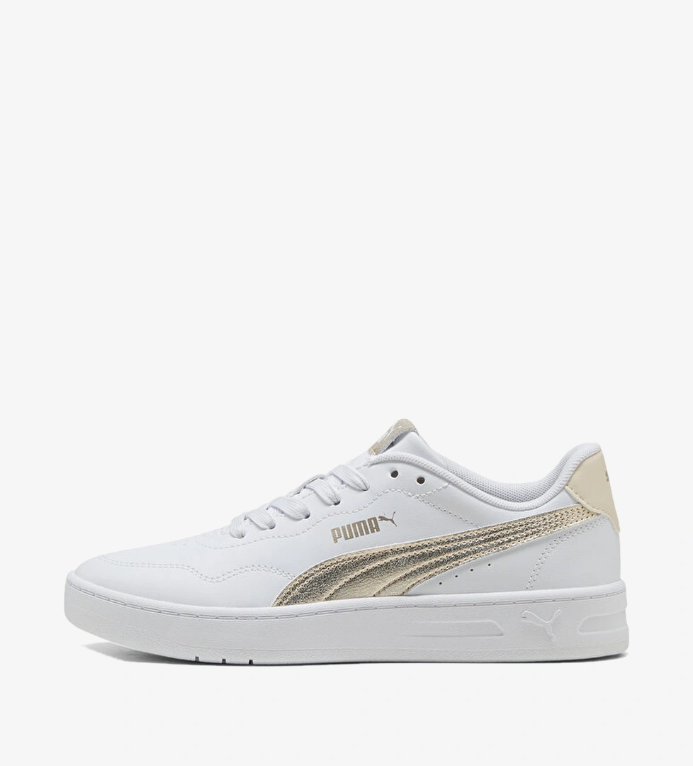 Puma Court Lally Metallic Whisper Kadın Beyaz Sneaker