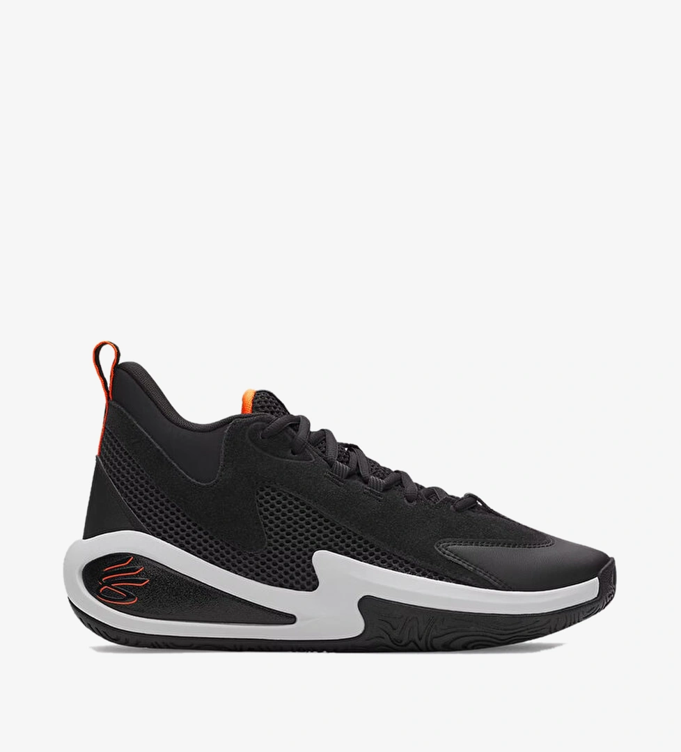 Under Armour Curry 3Z 25 Suede Erkek Siyah Basketbol Ayakkabısı