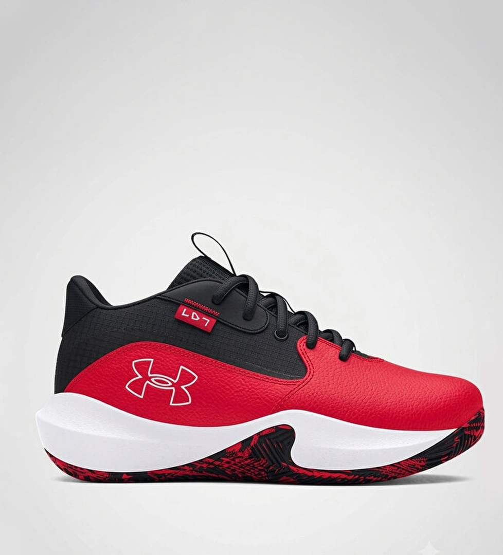 Under Armour Lockdown 7 Erkek Çocuk Kırmızı Basketbol Ayakkabısı