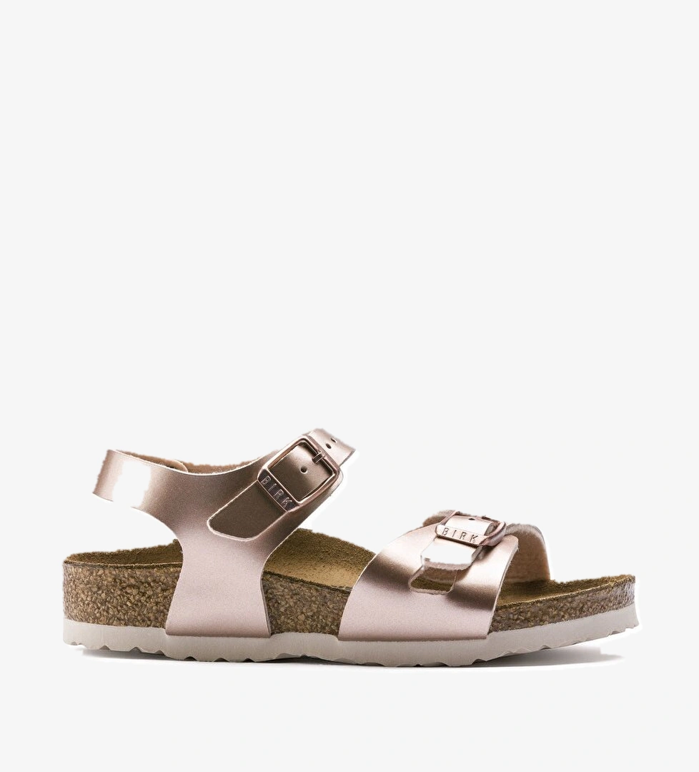 Birkenstock Rio Bf Çocuk Metalik Sandalet - Görsel 1
