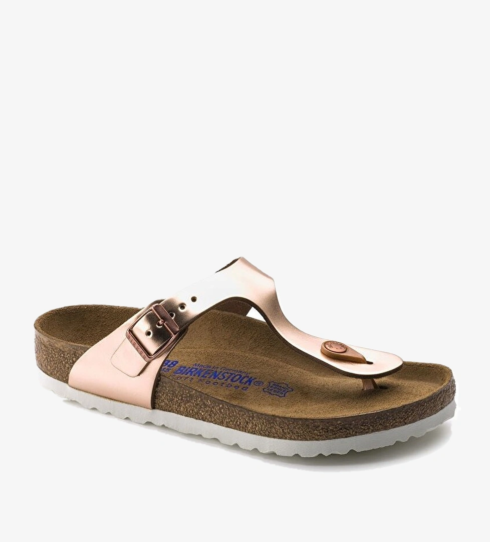 Birkenstock Gizeh Nl Kadın Metalik Terlik - Görsel 1