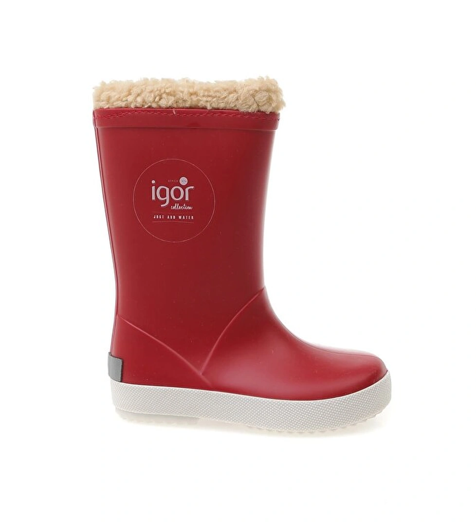 Igor Splash Nautico Borreguito Çocuk Kırmızı Çizme