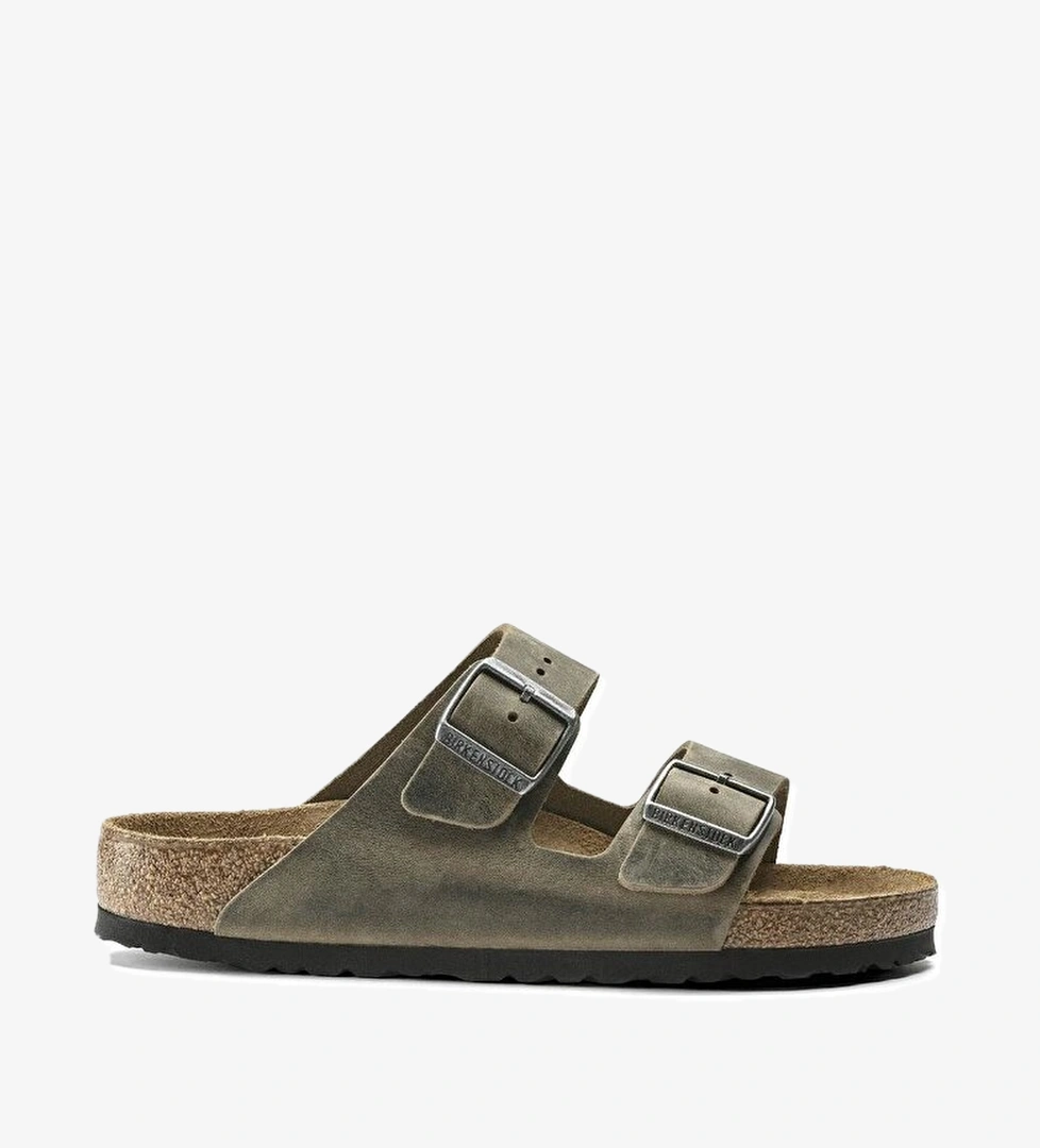 Birkenstock Arizona Sfb Fl Wb Erkek Haki Terlik - Görsel 1