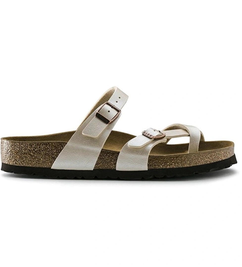 Birkenstock Mayari Bf Kadın Ekru Terlik - Görsel 1