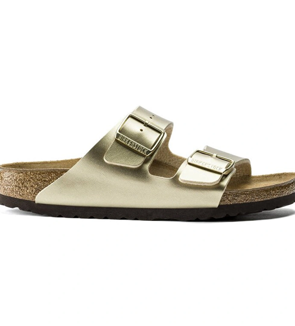 Birkenstock Arizona Bf Kadın Altın Terlik - Görsel 1