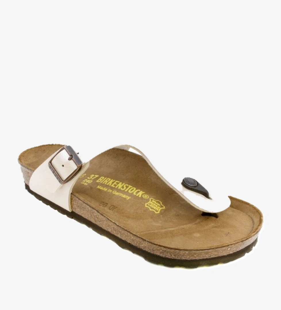 Birkenstock Gizeh Bf Kadın Ekru Terlik - Görsel 1