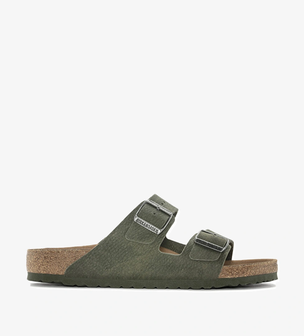 Birkenstock Arizona Desert Dust Vegan Erkek Yeşil Terlik - Görsel 1