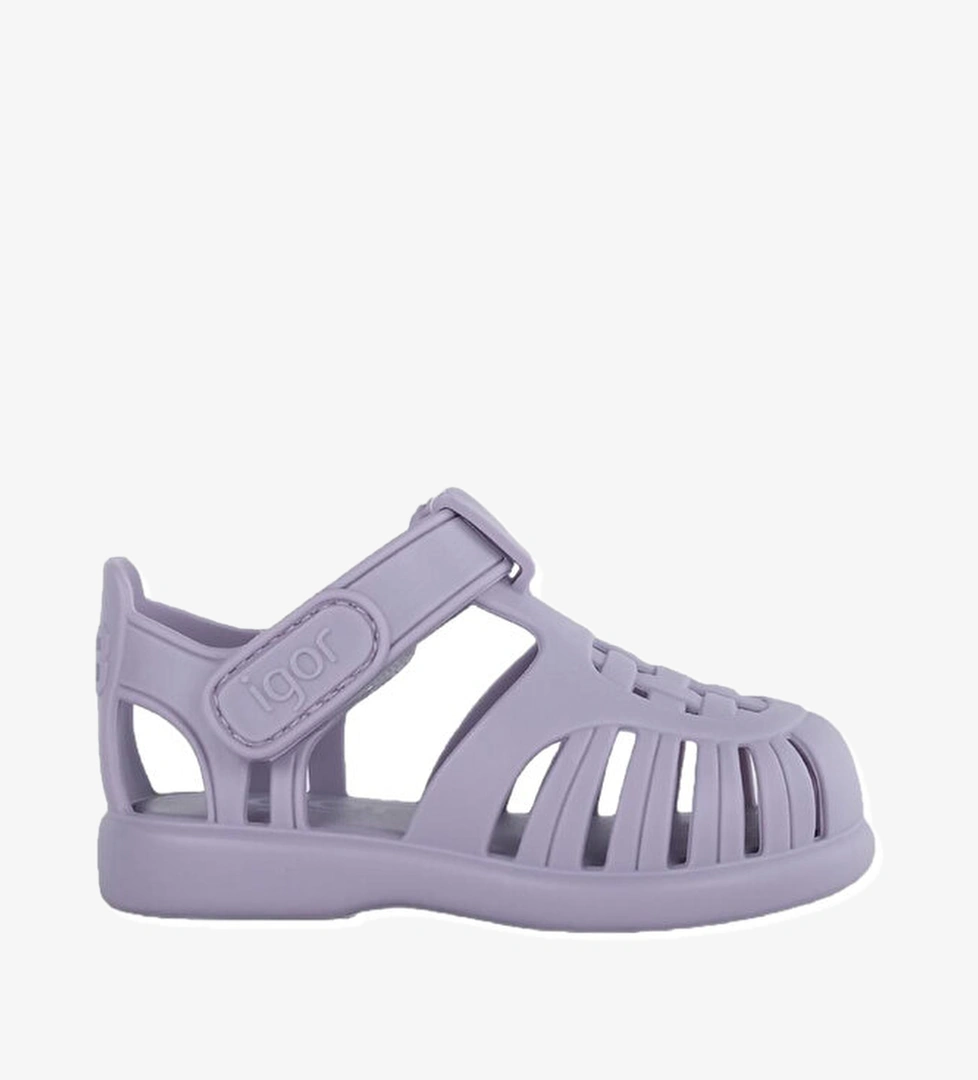 Igor Tobby Solid Çocuk Mor Sandalet - Görsel 1
