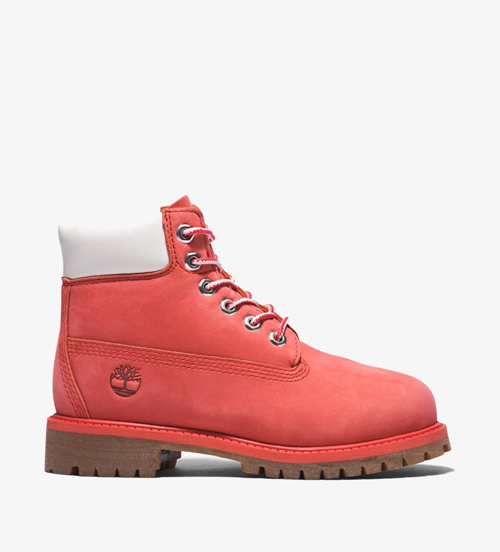 Timberland 6 Inch Lace Up Waterproof Çocuk Pembe Bot - Görsel 1