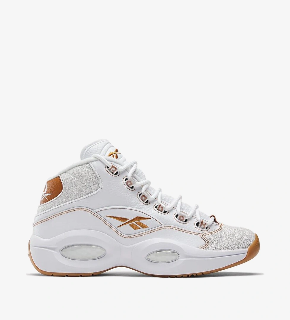 Reebok Question Mid Erkek Beyaz Basketbol Ayakkabısı - Görsel 1