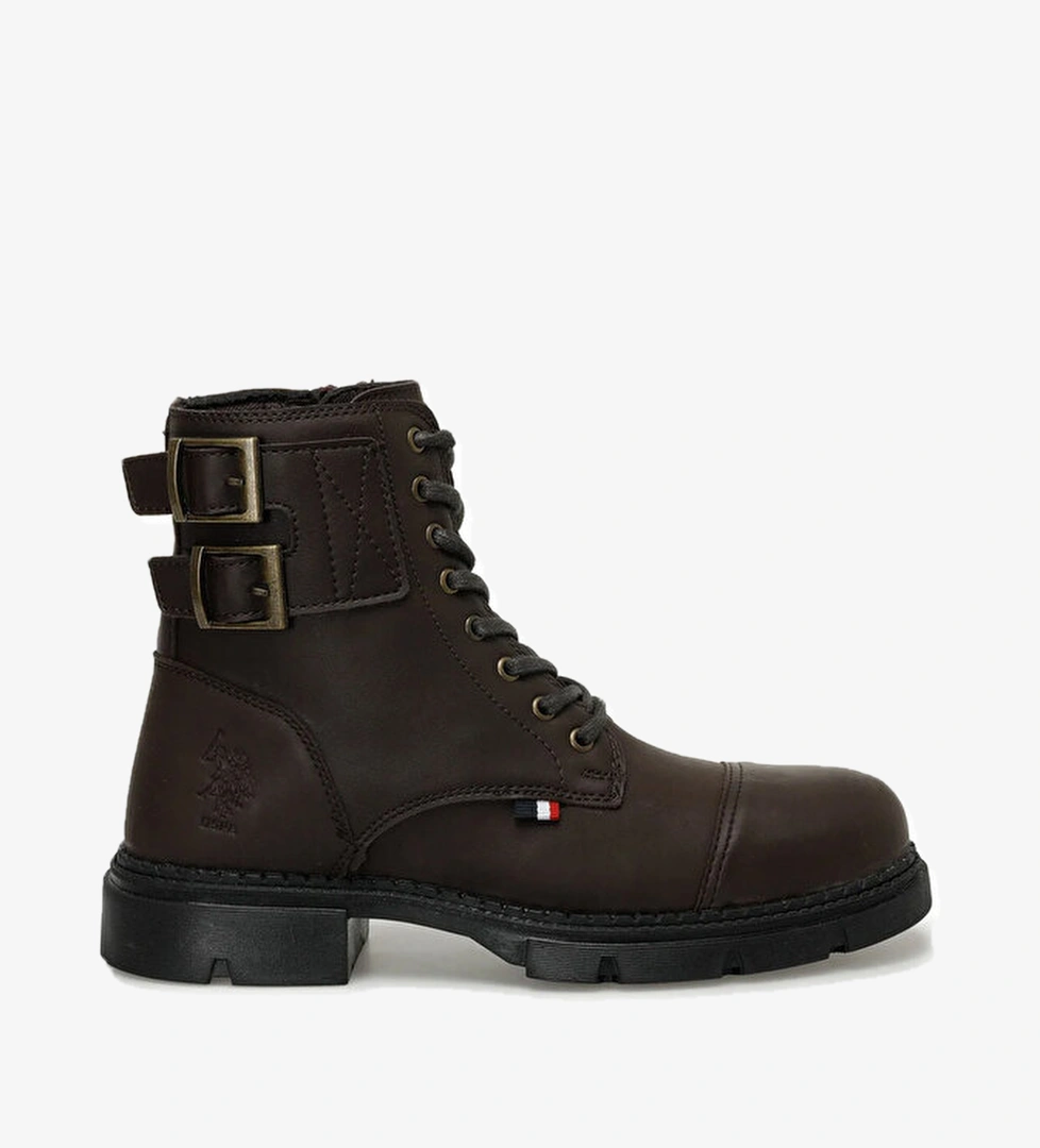 U.S. Polo Assn. Petros Erkek Kahverengi Bot - Görsel 1