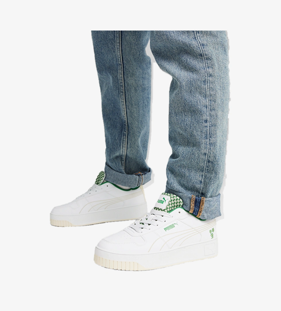 Puma Carina Street Blossom Kadın Beyaz Sneaker - Görsel 1