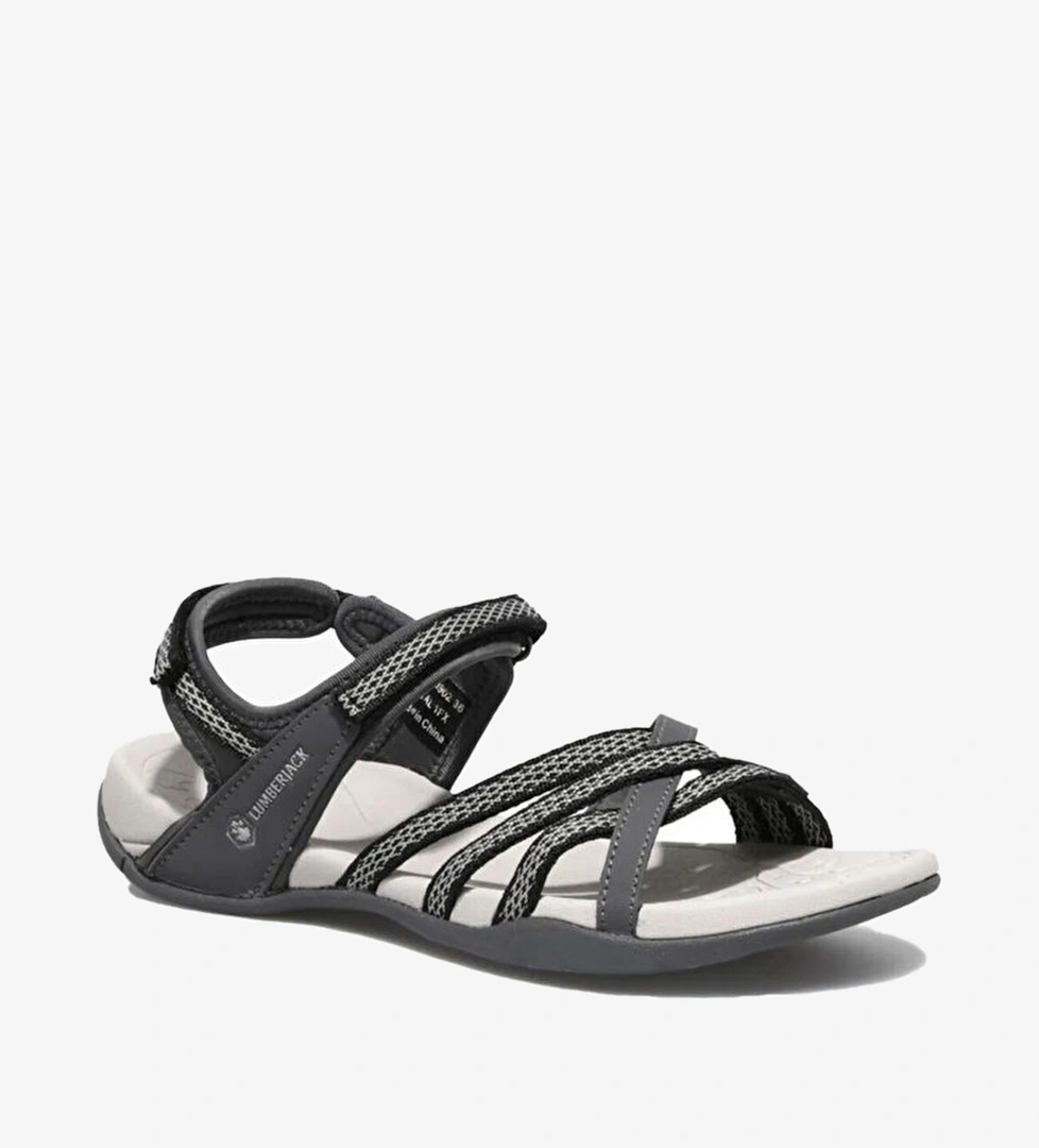 Lumberjack Eftal Kadın Siyah Sandalet - Görsel 1