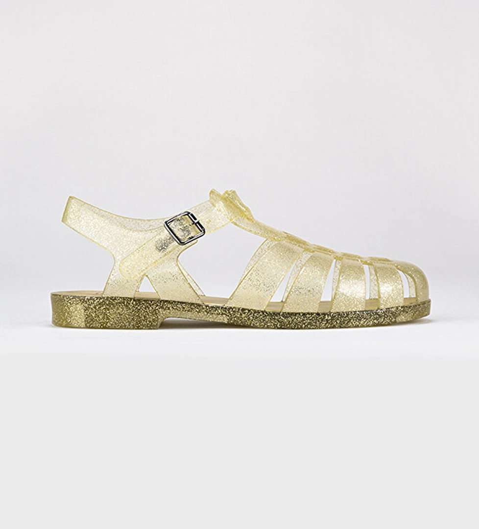 Igor Biarritz Glitter Kadın Altın Sandalet - Görsel 1