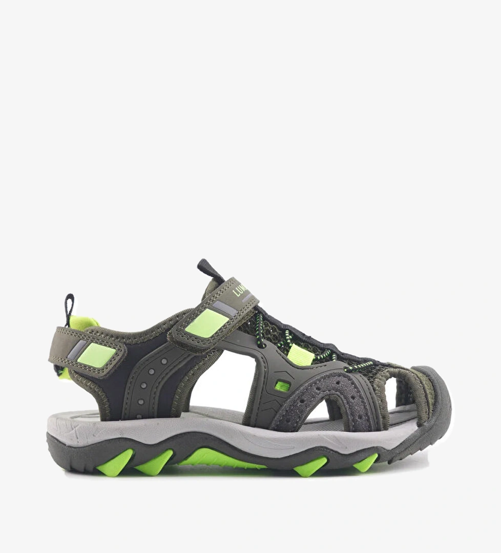 Lumberjack Benya Erkek Çocuk Haki Sandalet - Görsel 1