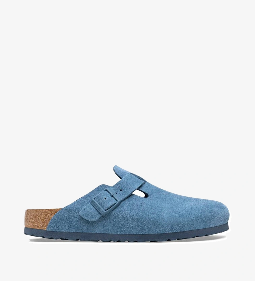 Birkenstock Boston Vl Erkek Mavi Terlik - Görsel 1