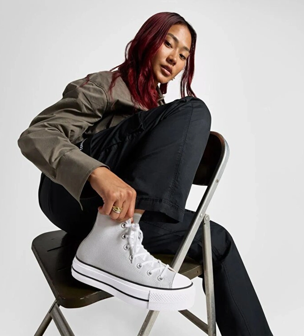 Converse Converse Chuck Taylor All Star Platform Kadın Gri Sneaker model görseli