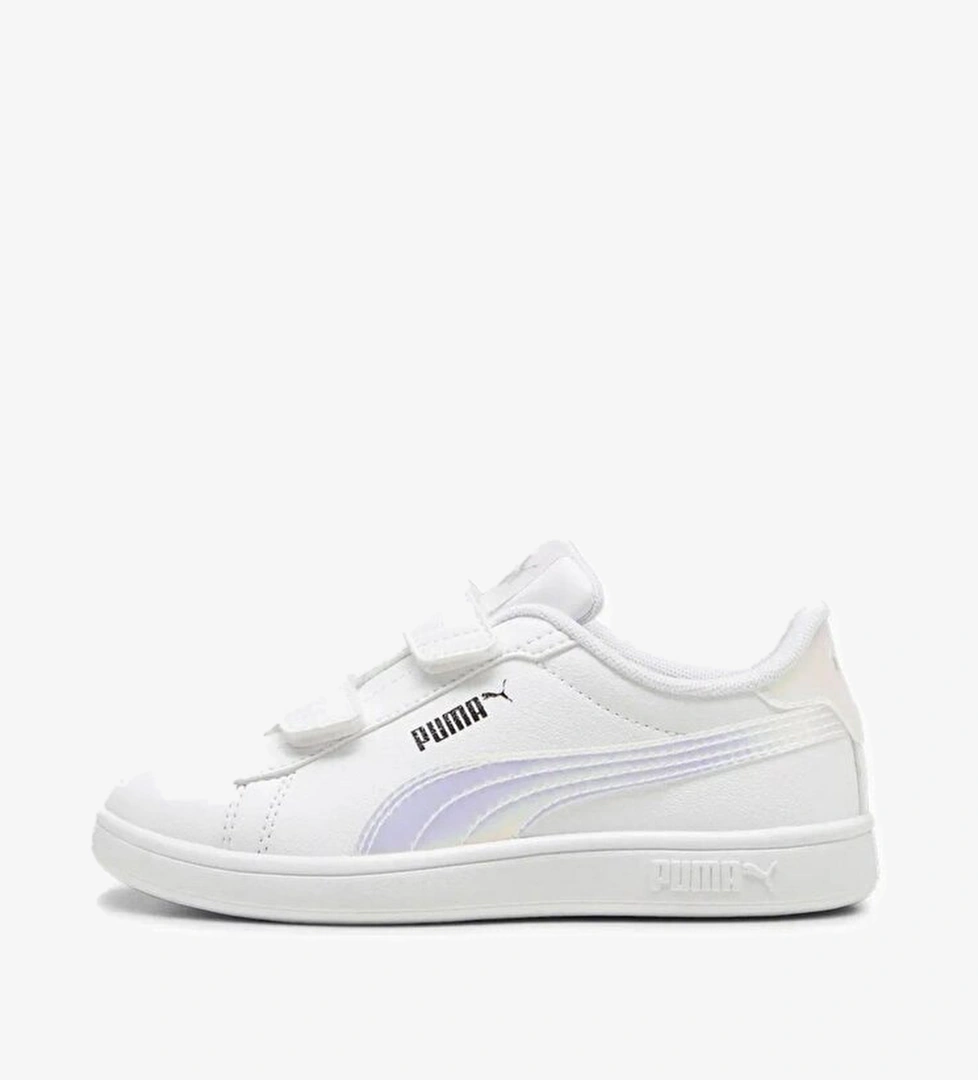 Puma Smash 3.0 Holo 2.0 Beyaz V Kız Çocuk Sneaker model görseli