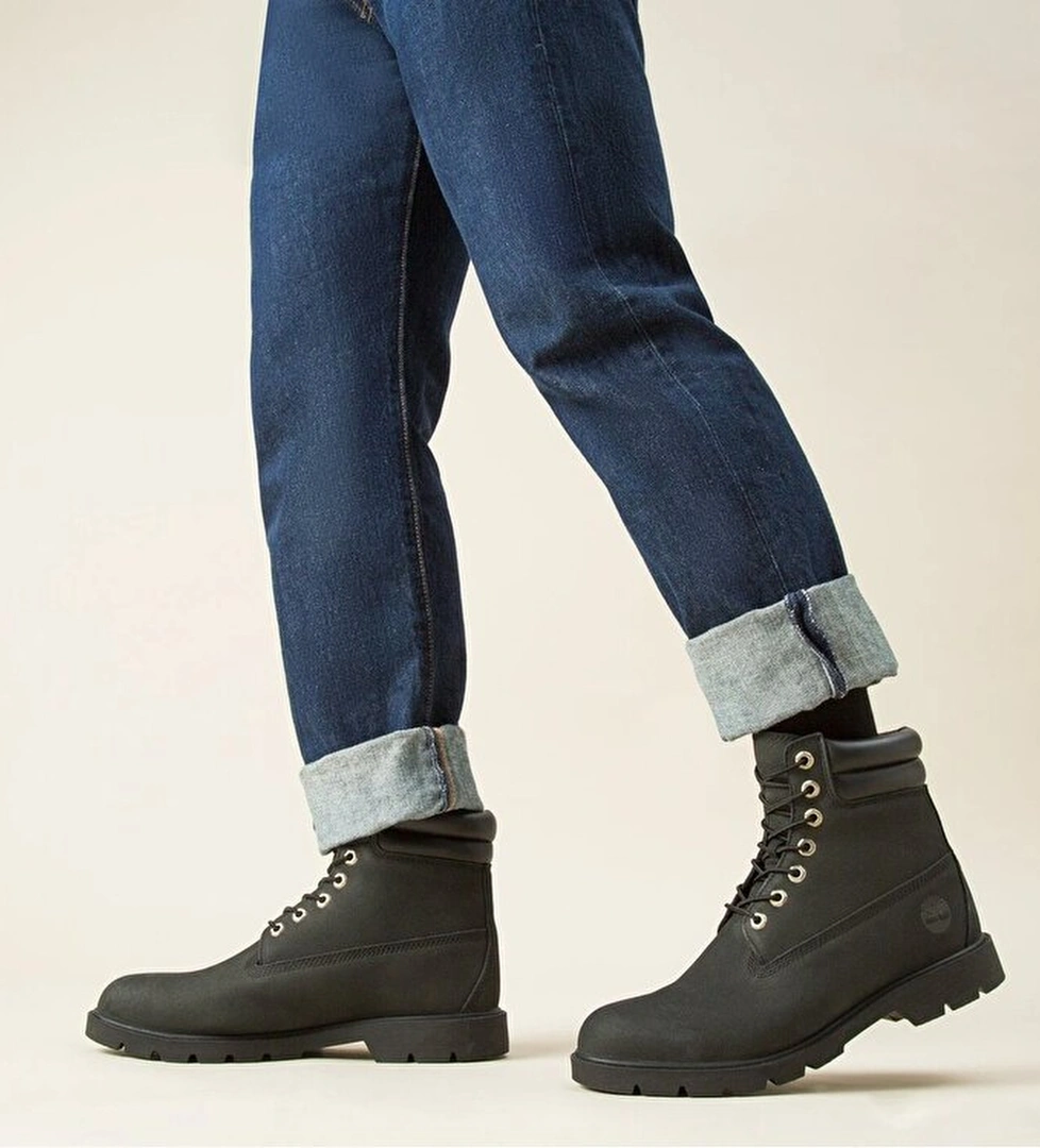 Timberland 6 Inch Lace Up Erkek Siyah Bot - Görsel 1