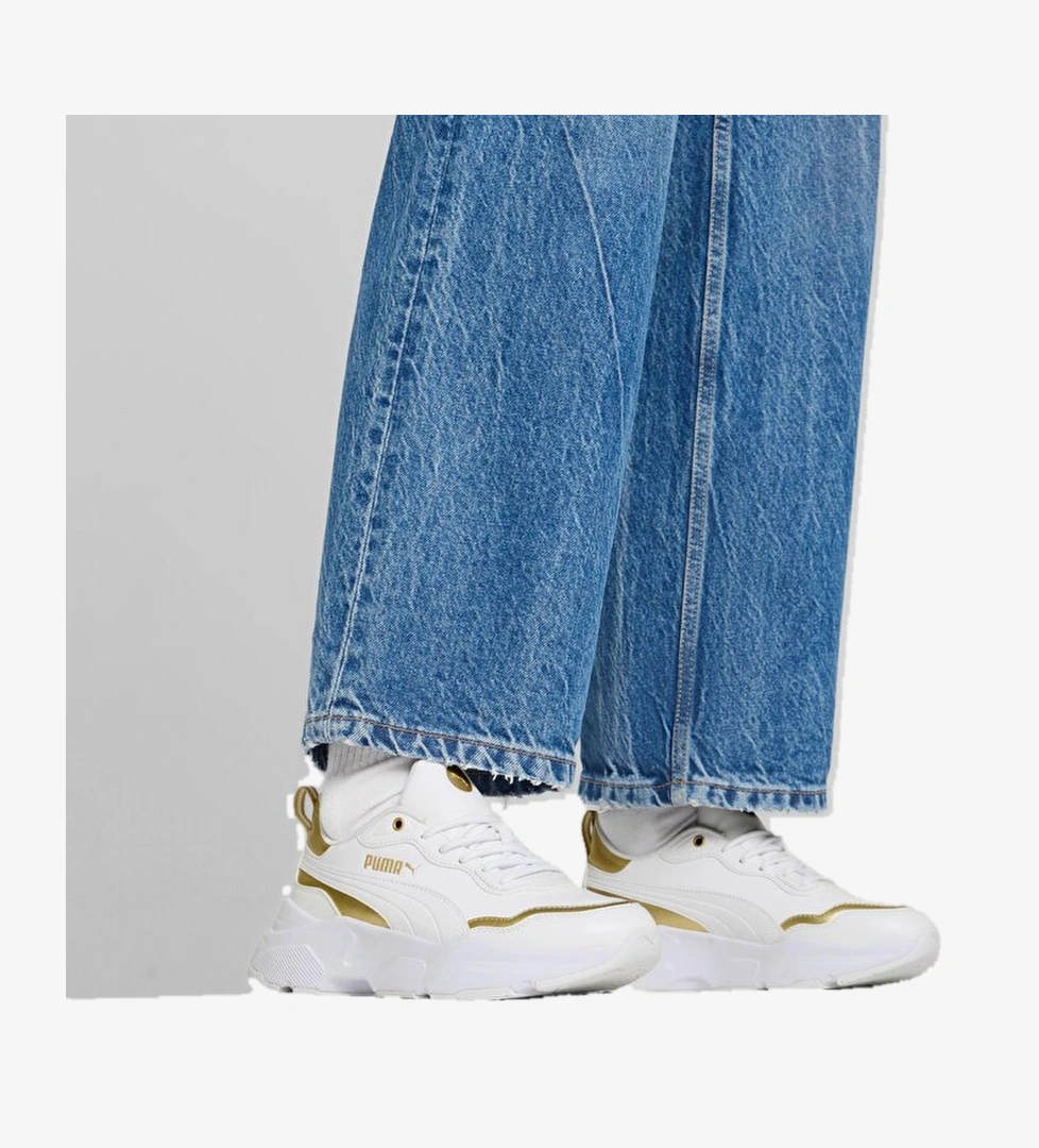 Puma Cassia Rose Metallic Dream Kadın Beyaz Spor Ayakkabı - Görsel 1