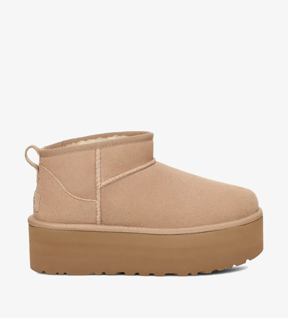 Ugg Bej Ugg Classic Ultra Mini Platform