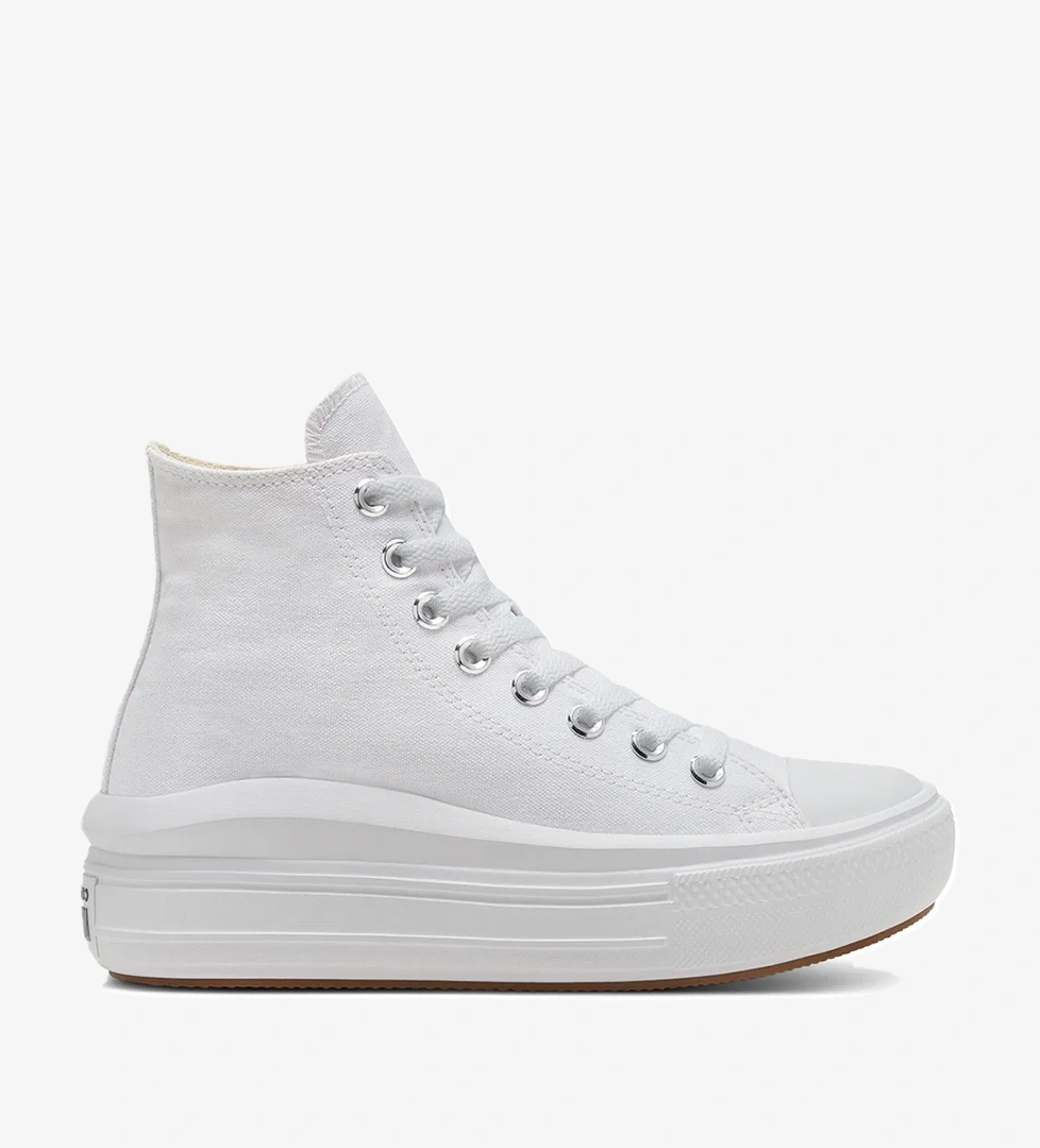 Chuck Taylor All Star Move Platform Kadın Beyaz Sneaker Ayakkabı 568498C