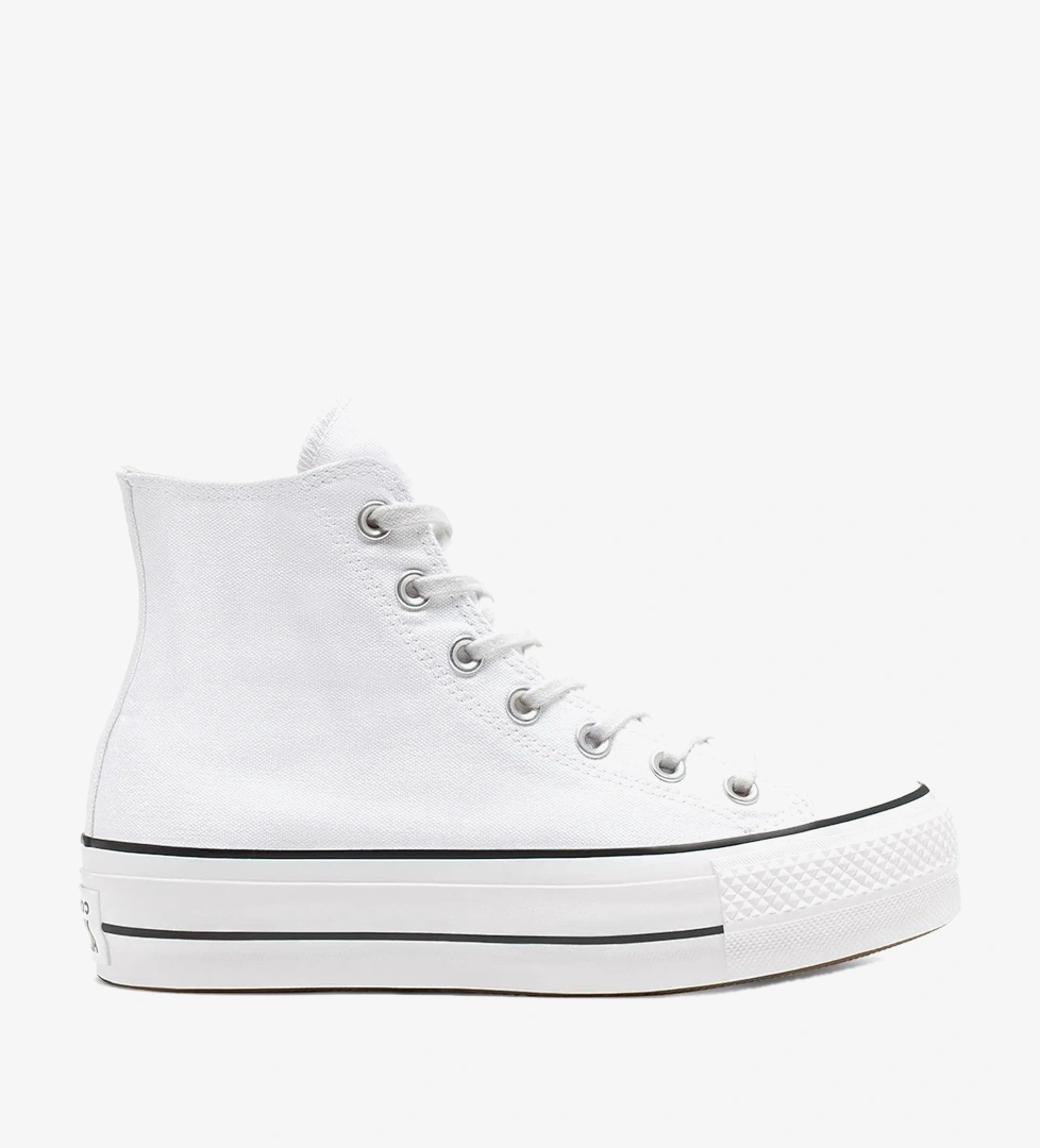 Chuck Taylor All Star Platform Canvas Kadın Beyaz Günlük Stil Ayakkabı 560846C