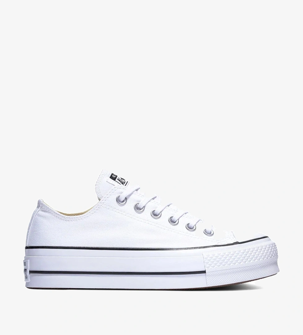 Chuck Taylor All Star Canvas Platform Kadın Beyaz Günlük Stil Ayakkabı 560251C