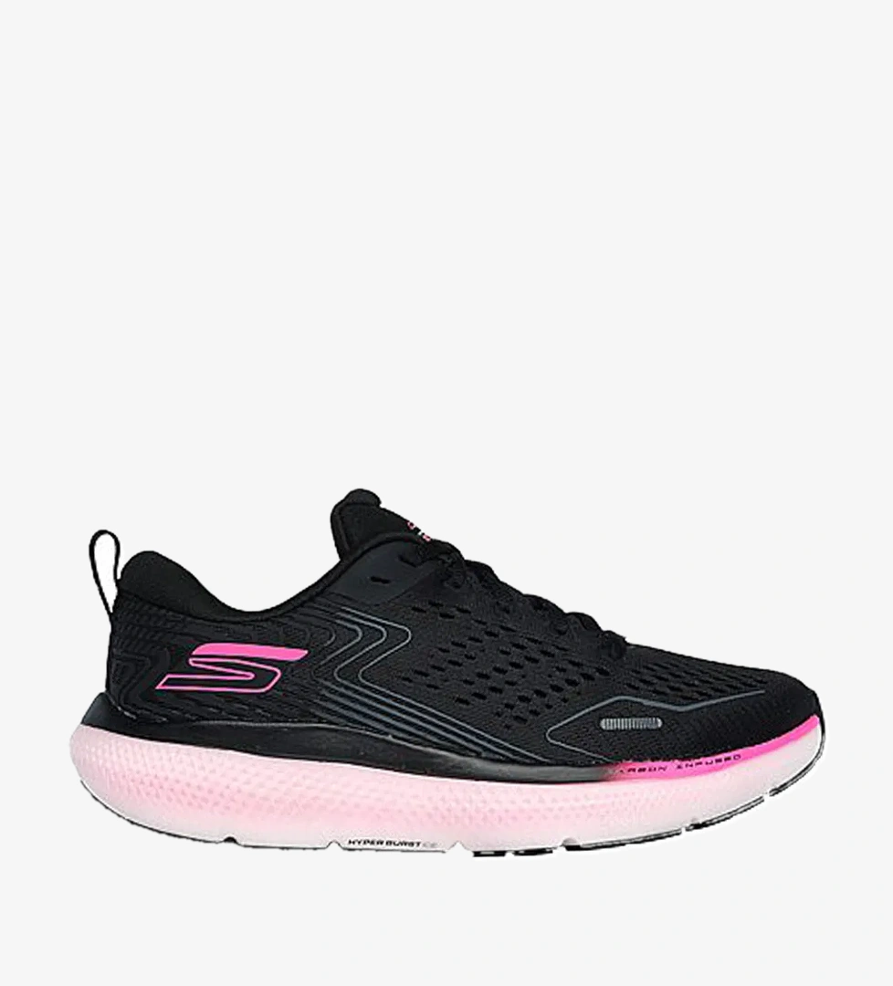 Skechers Go Run Ride 11 Kadın Siyah Yürüyüş Ayakkabısı 172079 BKPK model görseli