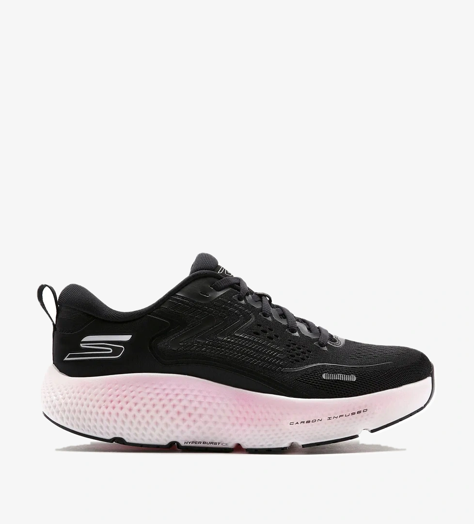 Skechers Go Run Max Road 6 Kadın Siyah Yürüyüş Ayakkabısı 172078 BKPK model görseli