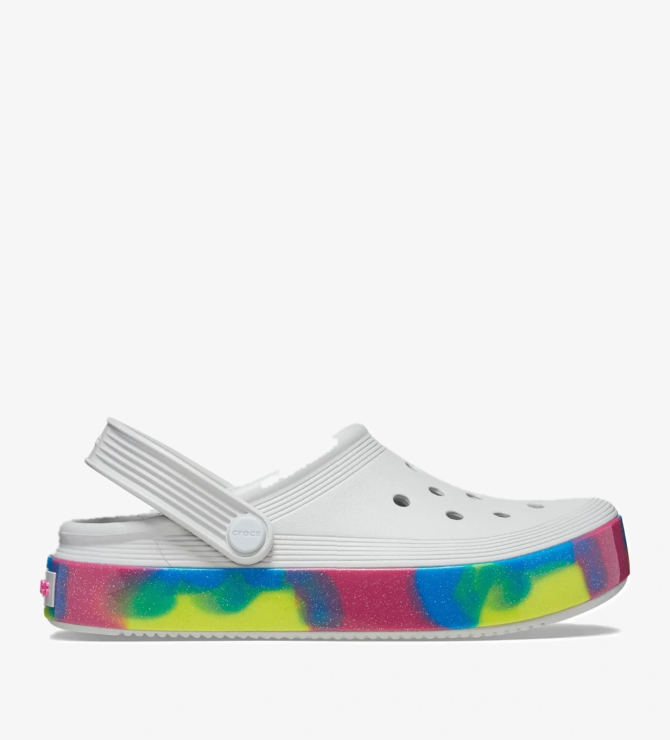 Crocs Off Court Glitter Band Clog K Çocuk Beyaz Günlük Stil Terlik 209714_1FS model görseli