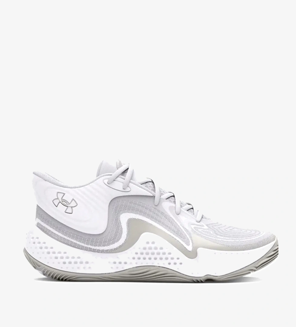 Under Armour Spawn 6 Mid Erkek Beyaz Basketbol Ayakkabısı 3027647-102 model görseli