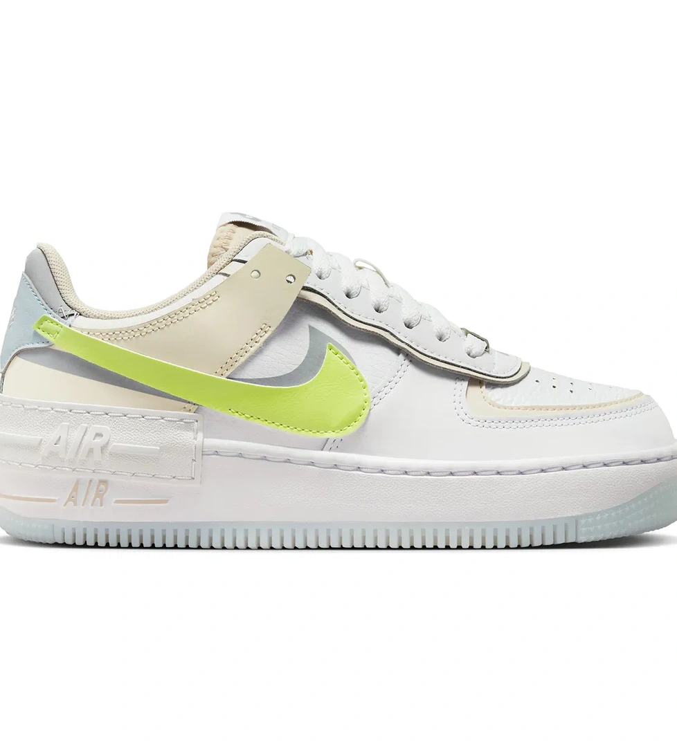 Nike W Nike Af1 Air Force 1 Bej Shadow ''layered Sneaker Swoosh'' Fb7582-100 Kadın Spor Ayakkabı model görseli