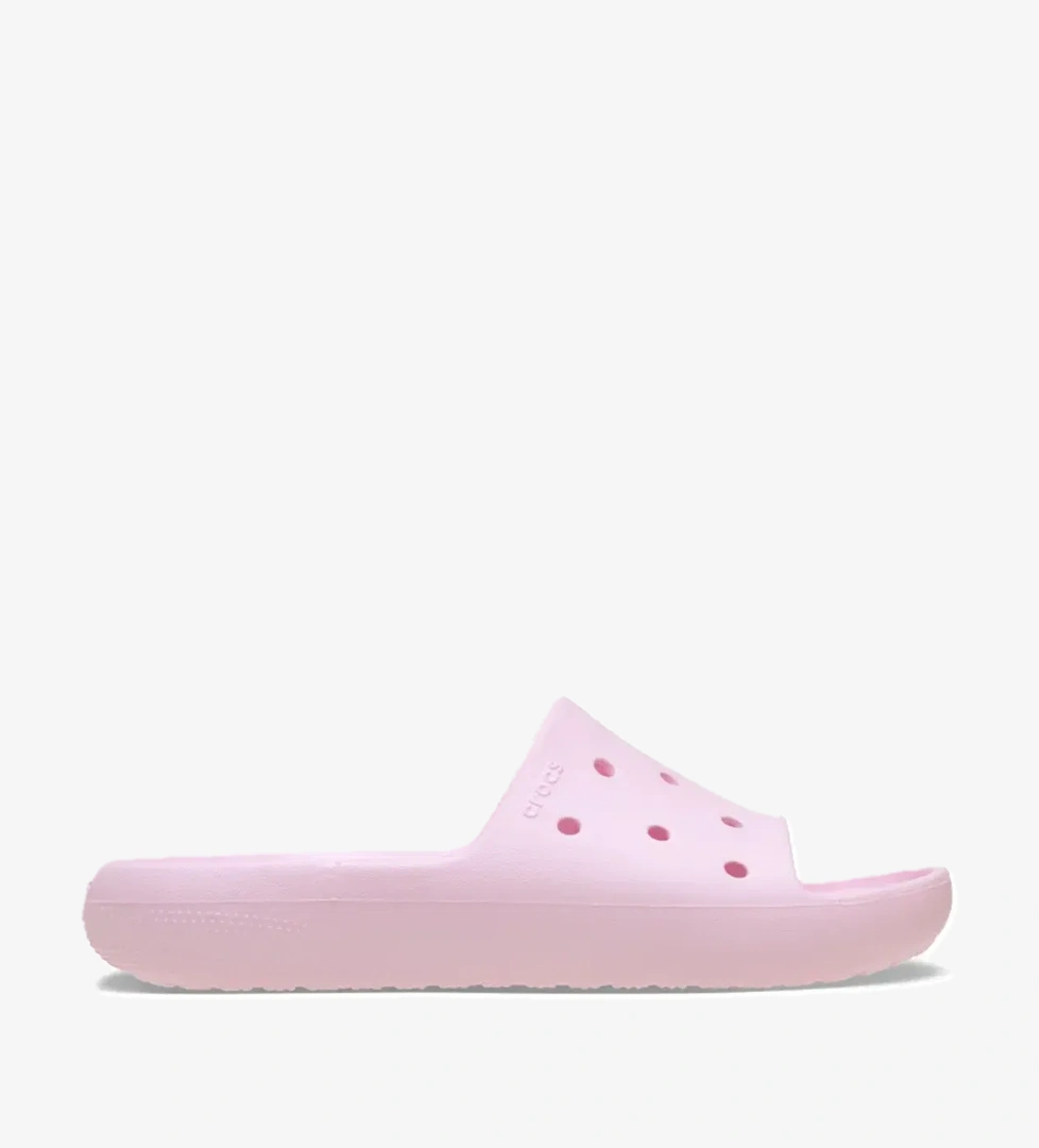 Crocs Classic Slide v2 Unisex Pembe Günlük Stil Terlik 209401_6ZW model görseli
