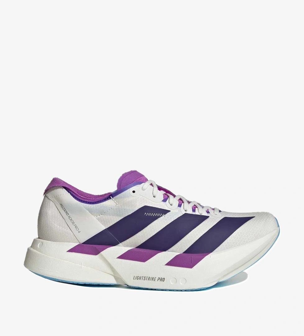 Adizero Adios Pro 4 Kadın Beyaz Koşu Ayakkabısı JP6397