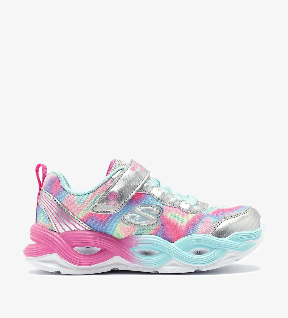 Twisty Glow - Sorbet Swirl Çocuk Gri Sneaker Ayakkabı 303716L SMLT