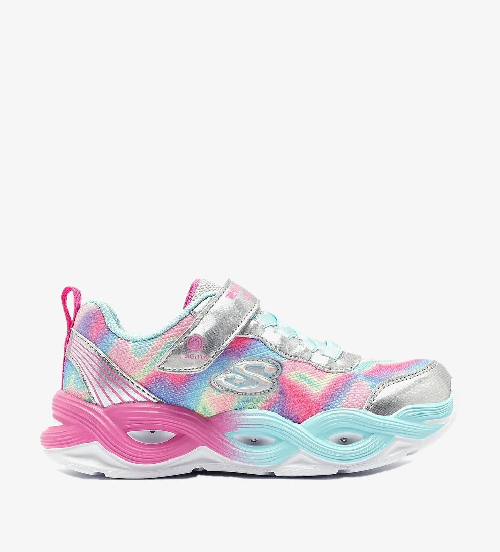 Twisty Glow - Sorbet Swirl Çocuk Gri Sneaker Ayakkabı 303716L SMLT