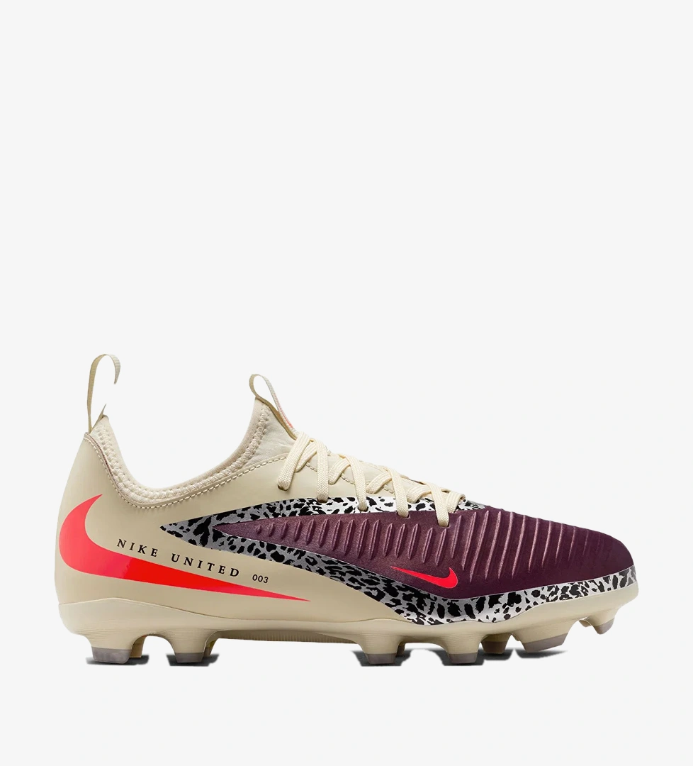 United Jr Phantom 6 Low Acd Fg/Mg Çocuk Bordo Futbol Krampon IO8480-661