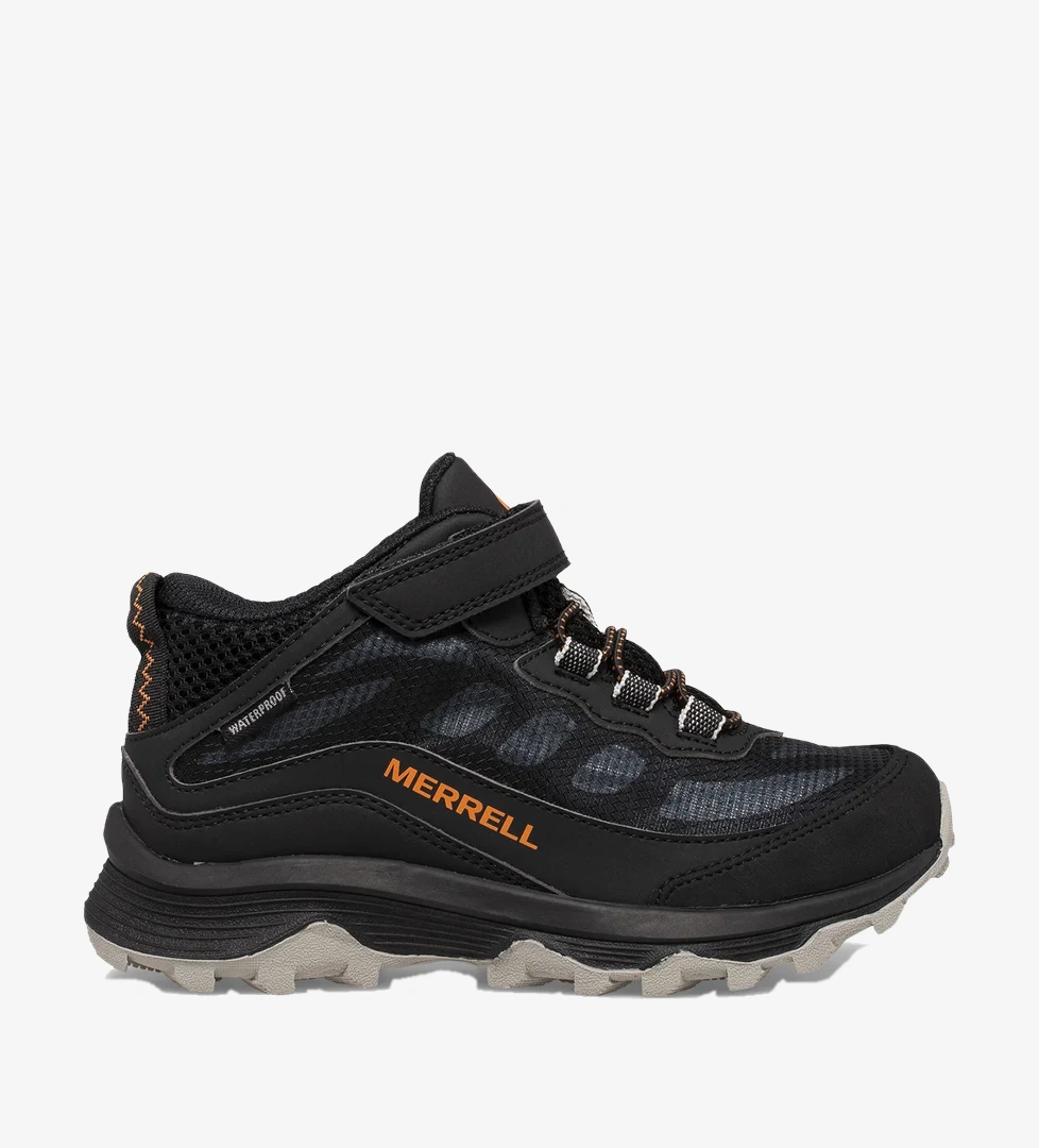 Merrell Moab Speed Mid Ac Waterproof Erkek Çocuk Siyah Bot