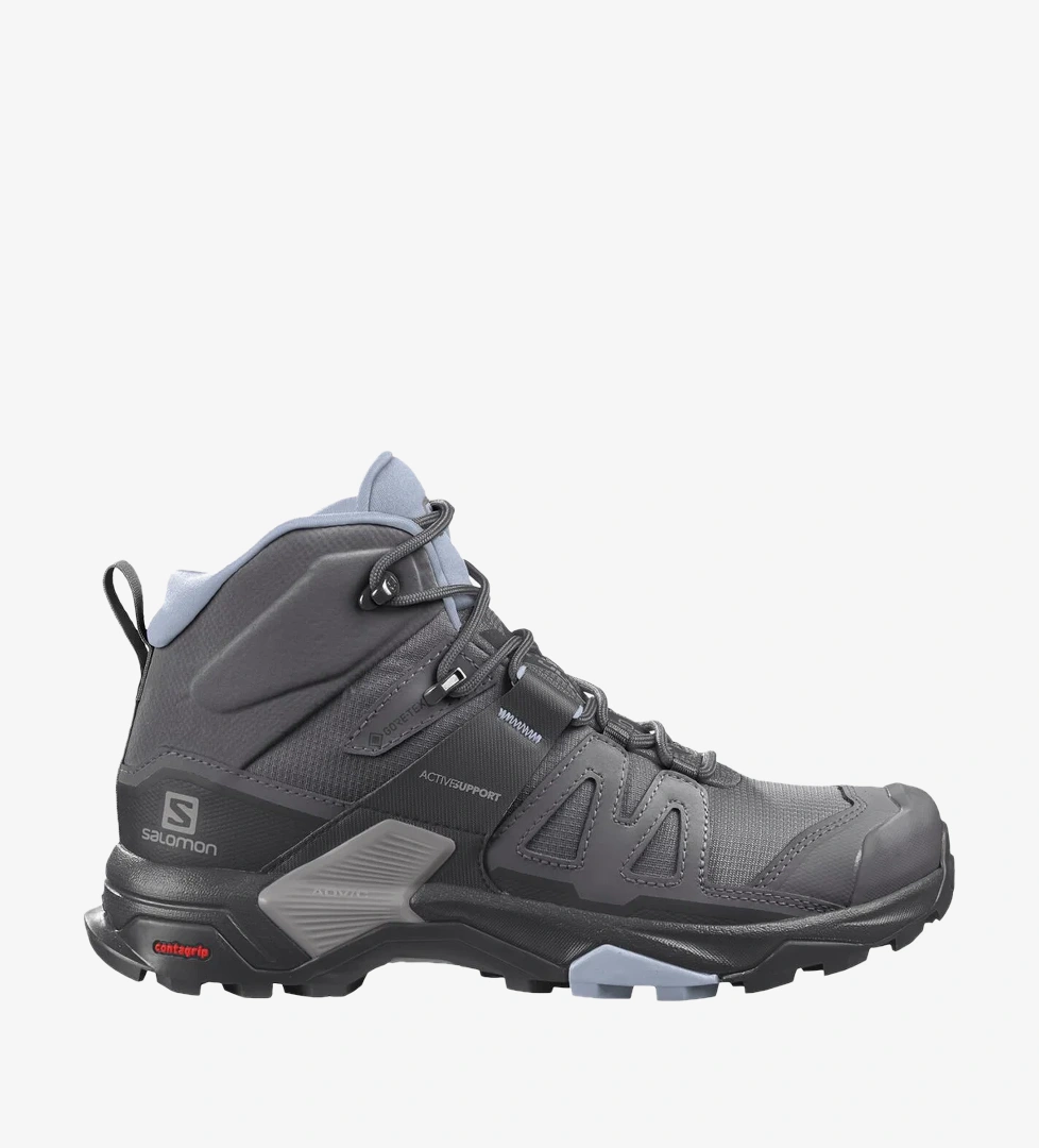 Salomon X Ultra 4 Mid Gore-Tex Kadın Gri Outdoor Ayakkabı