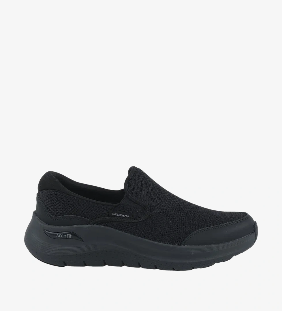 Skechers Arch Fit 2 0 Vallo Erkek Siyah Günlük Ayakkabı