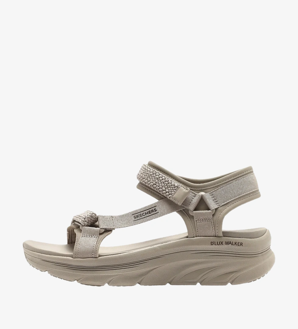 Skechers Dlux Walker Pretty Field Kadın Bej Sandalet