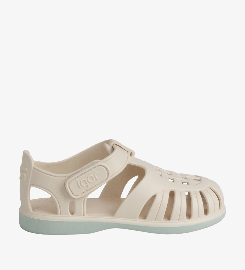 Igor Tobby Solid Bicolor Unisex Çocuk Bej Sandalet