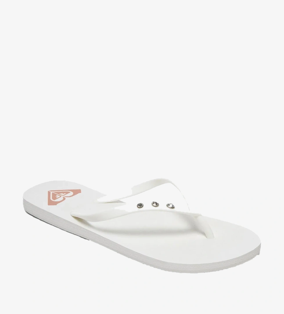 Roxy Viva Glitz II Kadın Beyaz Flip Flop