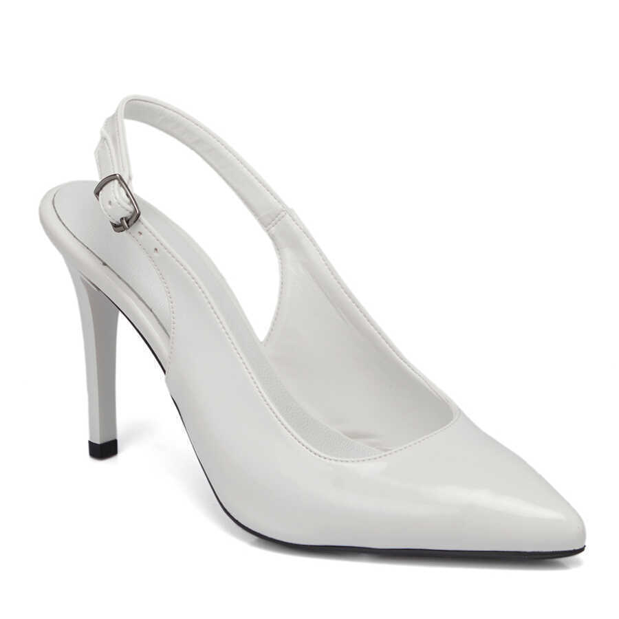 Tergan Beyaz Tergan Vegan Stiletto Kadın K24I1AY67381-Q6S