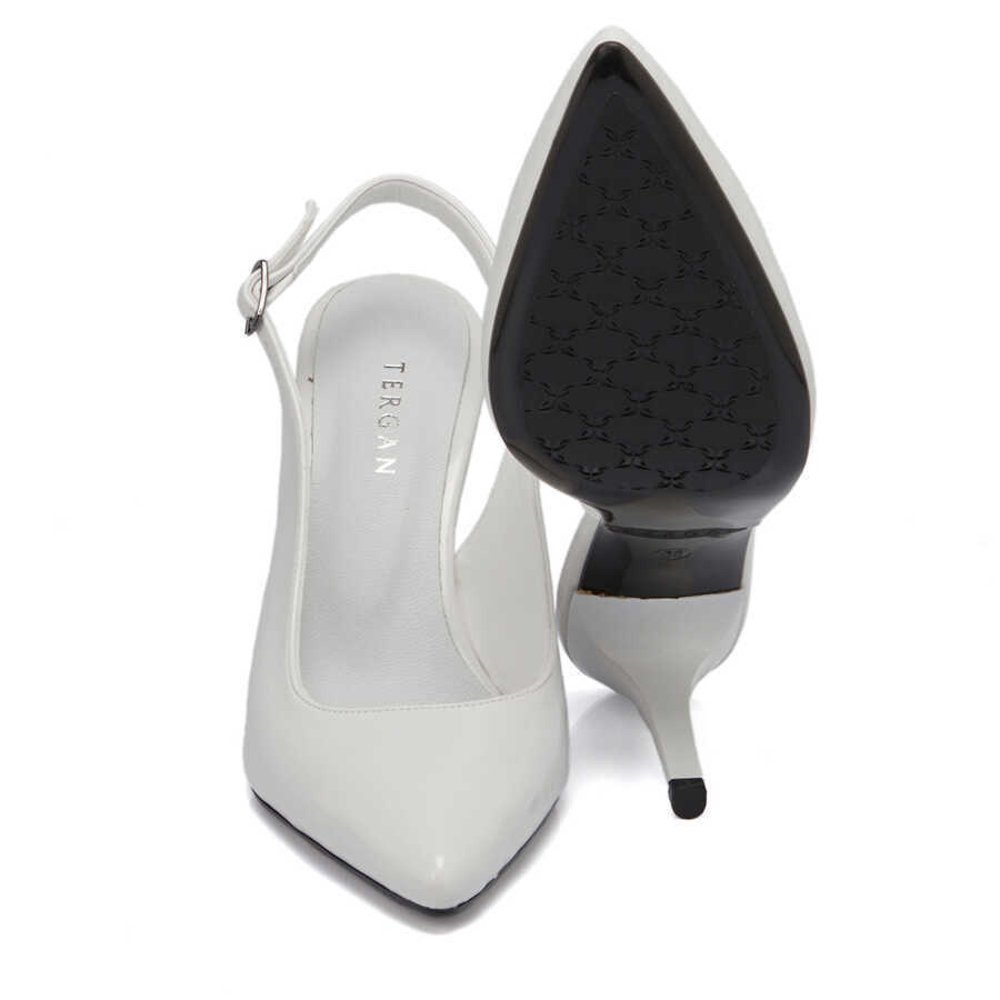 Tergan Beyaz Tergan Vegan Stiletto Kadın K24I1AY67381-Q6S