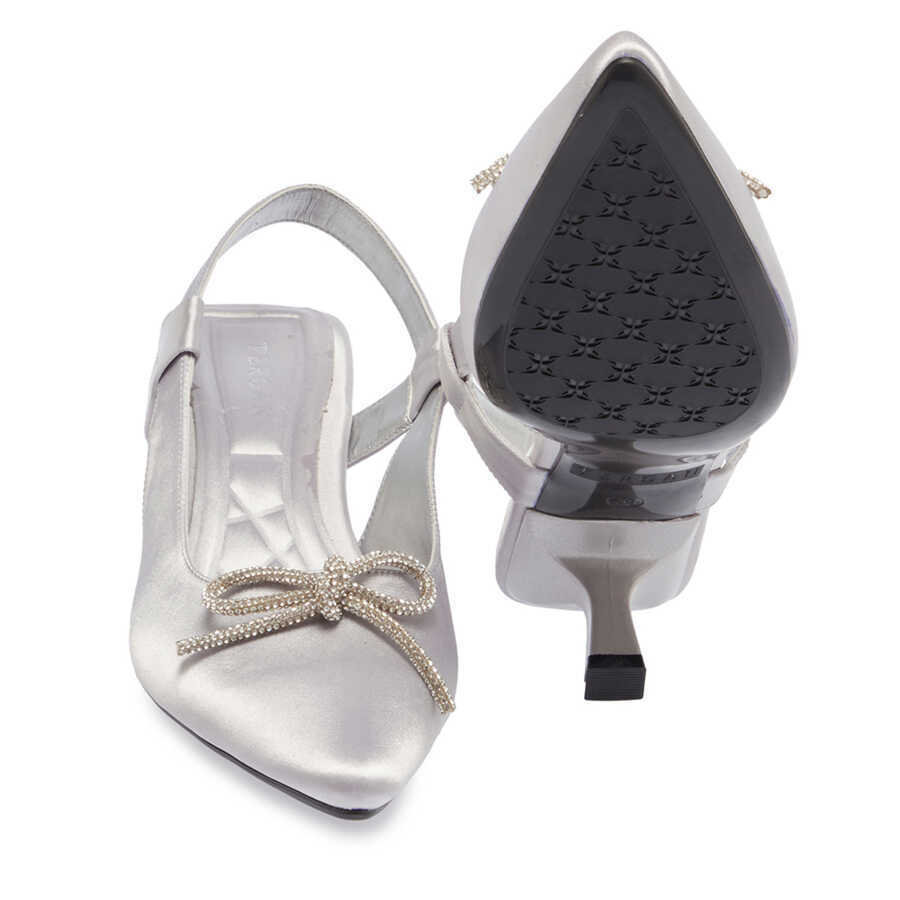 Tergan Gri Tergan Tekstil Stiletto Kadın K24I1AY67330-A14