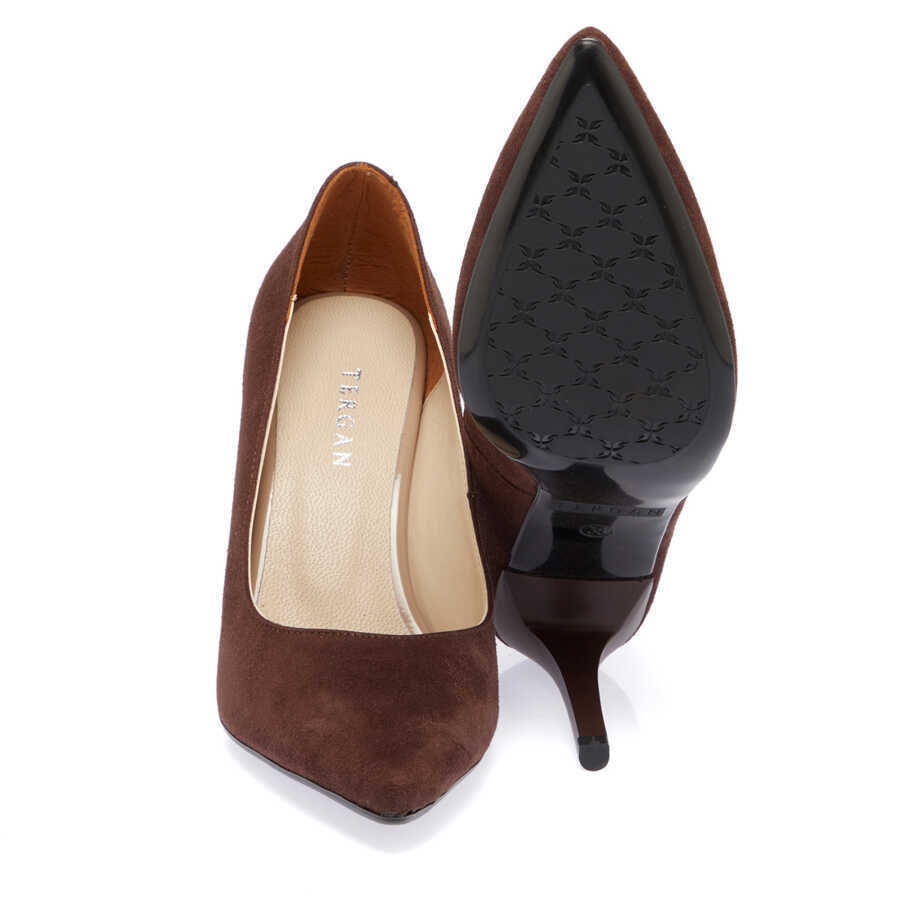 Tergan Kahverengi Tergan Vegan Stiletto Kadın K23S1AY66968-S6Q